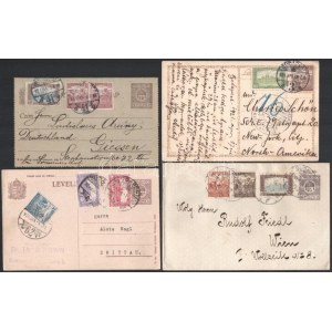 1920-1926 8 db küldemény külföldre küldve, benne levelezőlap, levél, zárt levelezőlap, ajánlott / 8 covers, postcards...