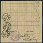 1930-1942 2 db szállítójegyzék 1,70P és 27,60P készpénz bérmentesítéssel ...