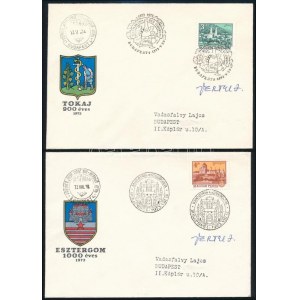 1973-1981 5 db FDC bélyegtervezők aláírásával / 5 piece of FDC...