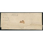 1782 Portós levél / Unpaid cover, piros / red Tolna - Szigeth