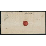 1835 Portós levél / Unpaid cover, negatív / negative SZOLNOK