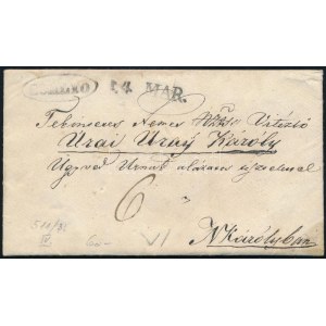1840 Portós levél / Unpaid cover SOMLYO - Nagykároly