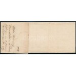 1855 6kr + 9kr MP III óriási szélekkel, távolsági ajánlott levélen teljes tartalommal (dátum 31/12) / 6kr ...