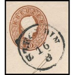 1861 10kr díjjegyes boríték, látványos, ritka darab! / 10kr PS-cover SZEGEDIN - Gr. Becskerek. Signed...