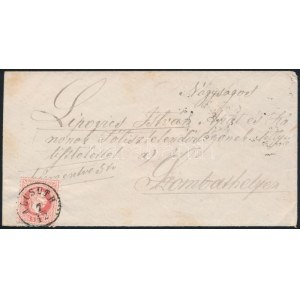1867 5kr levélen / on cover ALCSUTH - Szombathely