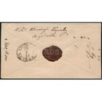 1869 5kr díjjegyes ajánlott levél 10kr díjkiegészítéssel / Registered PS-cover with 10kr additional franking SZEGED ...
