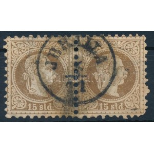 1867 15sld pár / pair JBRAILA (88.000+++) (sarokhiba / missing corner)