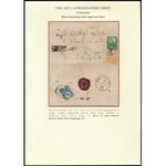 1871 Kőnyomat 2kr és Réznyomat 3kr illetve 10kr vegyes bérmentesítés ajánlott levélen (kiállítás lapon) / Mi 1 + 9 ...