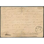 1871 2kr díjjegyes levelezőlap Kőnyomat 10kr kiegészítéssel ajánlott küldeményként feladva (restaurált) ...