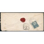 1872 2 db Réznyomat 10kr ajánlott levélen DEBRECZEN P.U. + NYÍREGYHÁZA / AJÁNLOTT