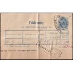 ~1875 Távirat rajta feladóvevény, rendkívül ritka postatörténeti dokumentum! / Telegram with receipt, RR! BUDAPEST ...