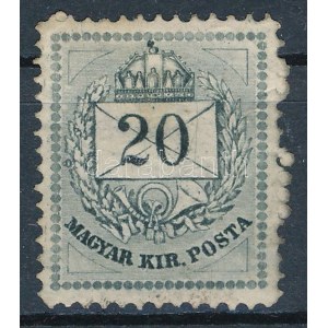 1881 Színesszámú 20kr 13-as fogazással gumi nélkül (*75.000) / perforation 13