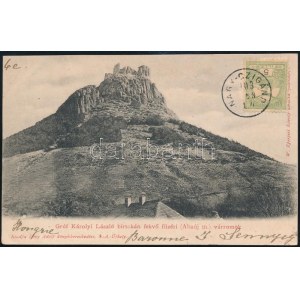 1903 TCV képeslap Turul 5f bérmentesítéssel nyomtatványként feladva Martinique szigetére párizsi átmenő bélyegzéssel...