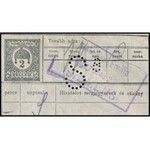 1917 20 szavas SIMENS-Távirat S8 perfinnel / Simens telegramm with S8 perforation to Wiener-Neustadt. Certificate...