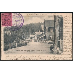 1904 Hohe Rinne 2h bélyeg Michelsbergbe küldött képeslapon ...