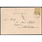 1904 Hohe Rinne 2h bélyeg Michelsbergbe küldött képeslapon ...