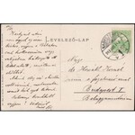 1913 Hohe Rinne képeslap 3f bélyeggel Budapestre. Nagyon ritka!! / Hohe Rinne postcard with 3f stamp to Budapest...