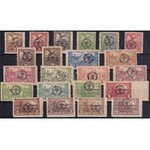 Debrecen II. 1920 Teljes sor / Complete set. Signed: Bodor