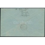 1921 Ajánlott levél Kismartonról 3 db Nyugat-Magyarország VI. bélyeggel bérmentesítve, Németországba küldve ...