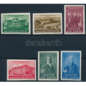 1938 Debrecen vágott sor (80.000) / Mi 585-590 imperforate set