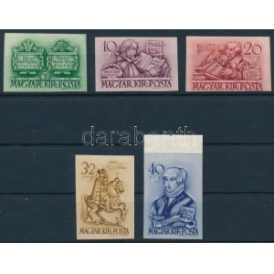 1939 Protestáns vágott sor (80.000) / Mi 616-620 imperforate set