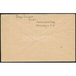 1944 Marosvásárhely helyi levél 6 klf bélyeggel ajánlott küldeményként feladva / Registered local cover with 6 stamps...