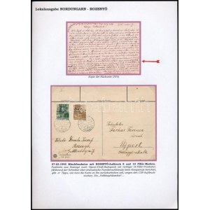 1945 Futott levelezőlap Rozsnyóról Újpestre, családi háborús beszámolóval kiállítási lapon ...