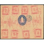 1946 (18. díjszabás) Budapest helyi ajánlott levél 12 db gépi bérmentesítésű lenyomattal ...