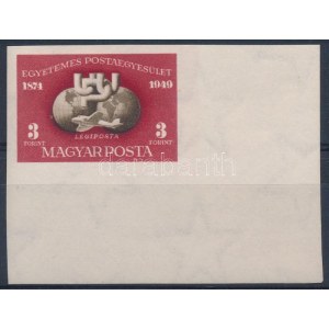 1950 UPU blokkból kivágott ívsarki bélyeg (25.000) / Mi 1111 imperforate corner stamp