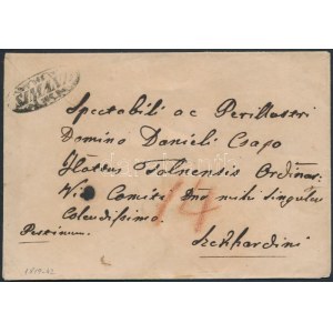 1819-42 Portós levél SIMÁND - Szekszárd