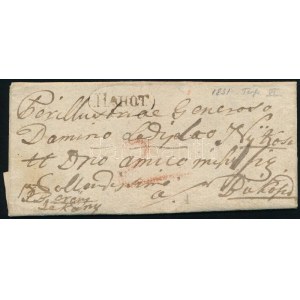 1831 Levél / cover HAHÓT