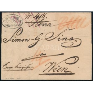 1833 Tértivevényes ajánlott levél / Registered cover with recorded delivery SZEGEDIN - Wien (Gudlin 350 p...