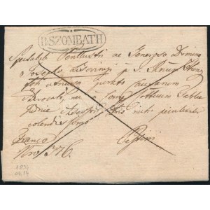 1834 Franco tartalommal / with content R:SZOMBATH - PESTH