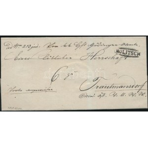 1838 Portós levél / unpaid cover HOLITSCH - Trautmansdorf
