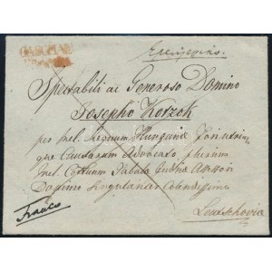 ~1840 Franco, piros / red CASCHAU / FRANCO (Gudlin 500 p)