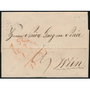 1841 Portós levél / Unpaid cover ARAD - Wien
