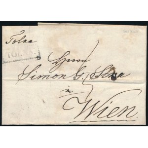 1841 Levél / Cover TOLNA - Wien