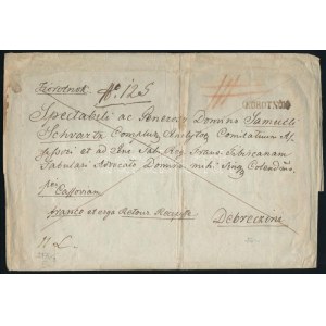 1844 Franco, 11 latos ajánlott levél / registered cover KOROTNOK - Debreczin