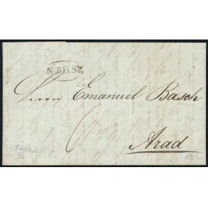 1846 Portós levél / Unpaid cover N:BECSE - Arad