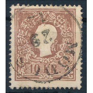 1858 10kr Andráskereszt végződéssel / with St. Andrew cross part MÓDOS