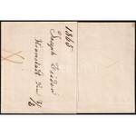 1865 10kr levél darabon / on cover piece KRONSTADT