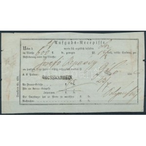 1866 Tértivevény GROSSWARDEIN / Aufgabs Recepisse