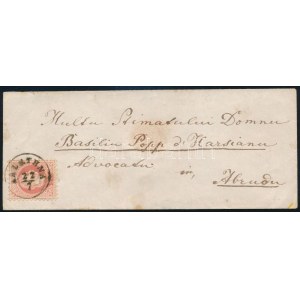 ~1870 5kr levélen / on cover ZALATHNA - Abrud