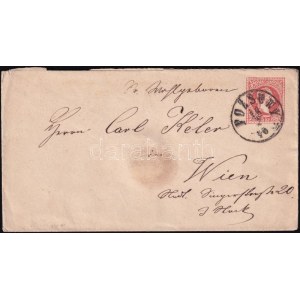 1870 5kr díjjegyes boríték / PS-cover POZSONY