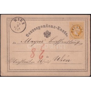 1870 2kr díjjegyes / PS-card ZAVALJE