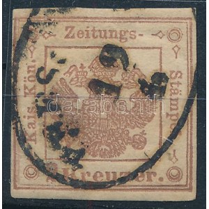 1858 Hírlapilleték bélyeg 2kr / Newspaper duty stamp 2kr PRES(SBURG)