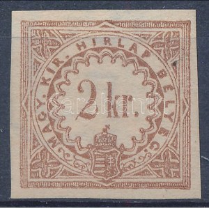 1868 Hírlapilleték bélyeg 2kr / Newspaper duty stamp 2kr
