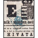 1866 Miskolci értesítő 1kr Hírlapilletékbélyeggel / Newspaper with 1kr Newspaper duty stamp