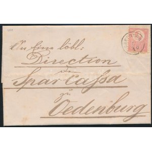 1871 Kőnyomat 5kr levélen / Mi 3 on cover CSEPREGH - Oedenburg