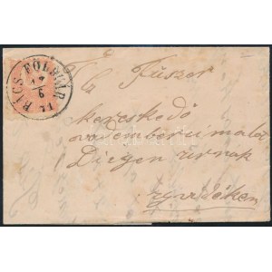 1871 Kőnyomat 5kr levélen / Mi 3 on cover BÁCS-FÖLDVÁR - Újvidék